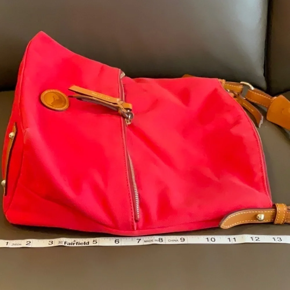 Dooney and Bourke canvas hobo red